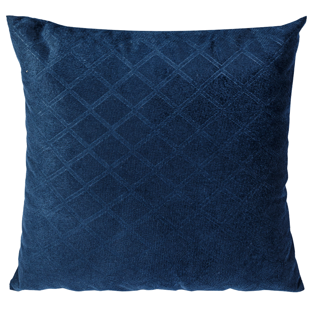 Almofada Veludo Azul Marinho losangos