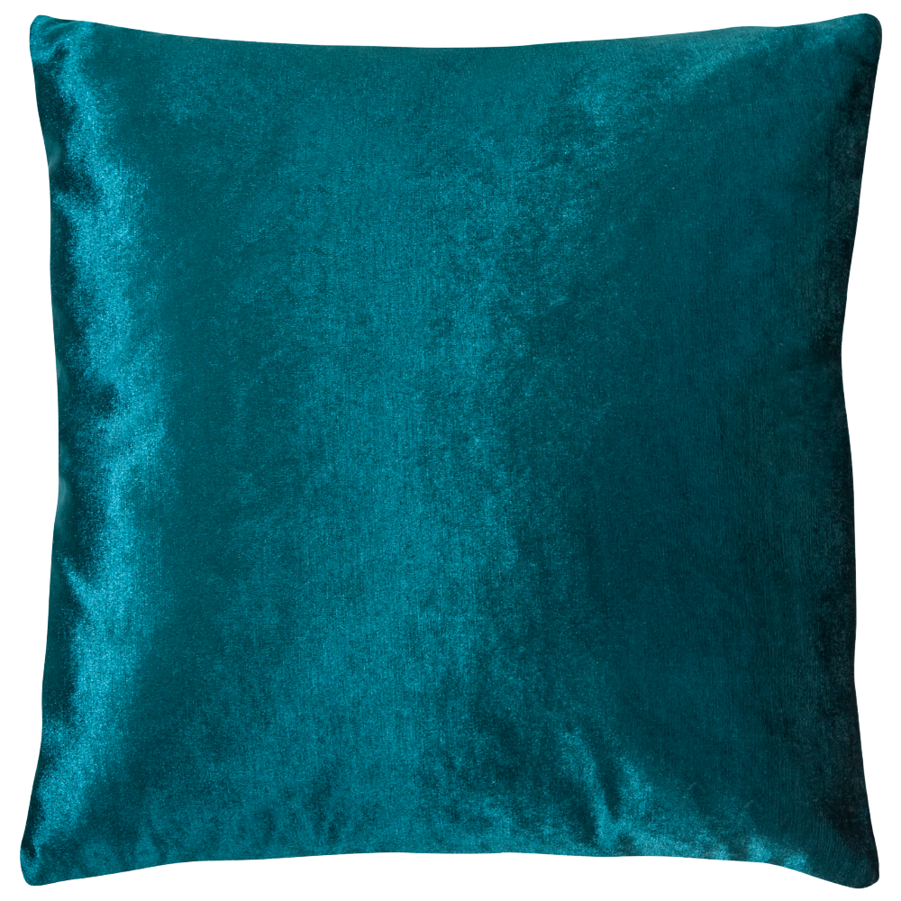 Almofada Veludo Molhado Azul Petróleo