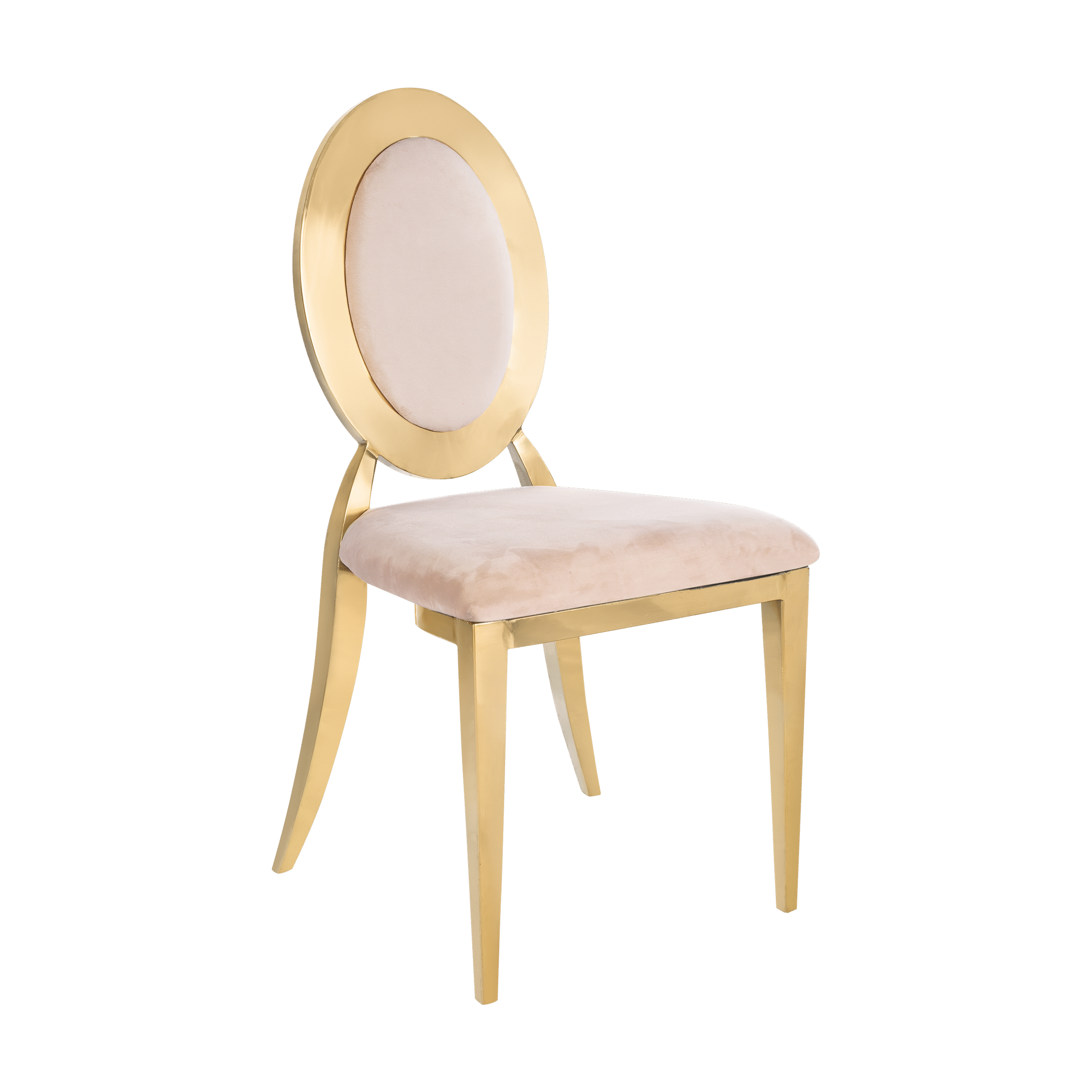 Cadeira Dubai Ouro com Encosto