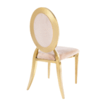 Cadeira Dubai Ouro com Encosto