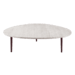 Mesa Centro Tivoli com Tampo Mármore Travertino Bege