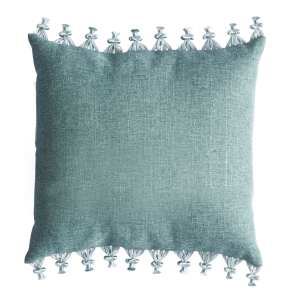 Almofada Linho Verde 0.40l X 0.40p (Com Grilots Laterais)