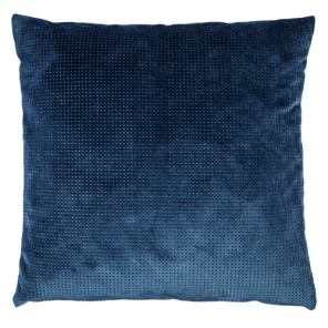 Almofada Veludo Azul Marinho furinhos 0.40l X 0.40p