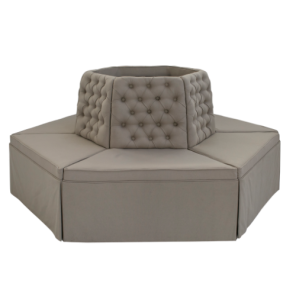 Banco Linho Plaza Fendi 1.90l X 1.00a X 1.60p Sextavado