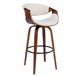 Banqueta Giratório (a) Madeira Nick Bege 0.54l X 1.03a X 0.53p