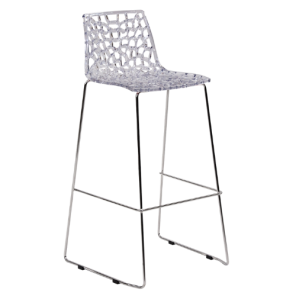 Banqueta Renda Cristal 0.40l X 0.90a X 0.40p