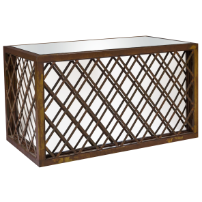 Bar Ferro Envelhecido Frente Treliça 1,50 x 0,80 x 0,90h