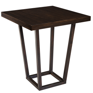 Base Trapézio Ferro Envelhecido com Tampo Laca - 0,55 x 0,55 x 0,60h