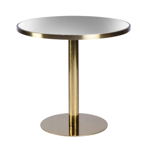 Bistrô Dubai Baixo Ouro com Tampo Espelho - 0,80m diâmetro x 0,75h