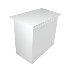 Carrinho Bebida Branco com Tampo Branco - 0,97 x 0,63 x 0,88h