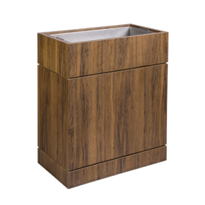 Carrinho Bebida Madeira Texturizada - 0,76 x 0,43 x 0,88h