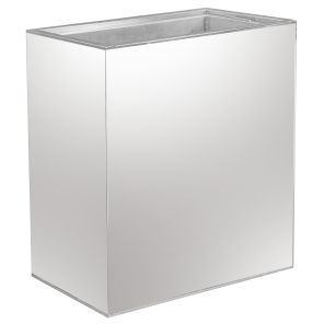 Carrinho de Bebida Acrílico Espelhado com Cuba 0,76 x 0,43 x 0,88