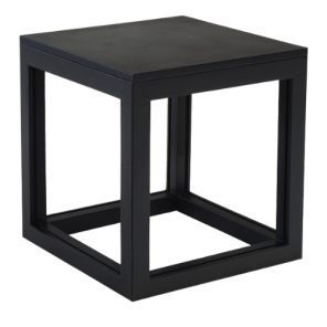 Cubo Médio Vazado Preto - 0,45 x 0,45 x 0,45h