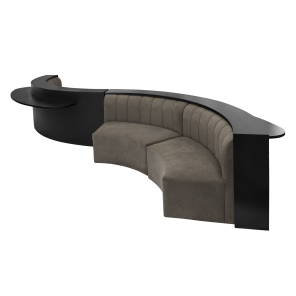 Encosto Bancada Bruna para Banco Bernardo (2 - 1,38 x 0,40 x 0,90h (módulo) (3)