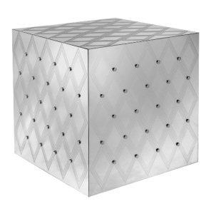 Mesa Bolo Acrílico Espelhado Losango