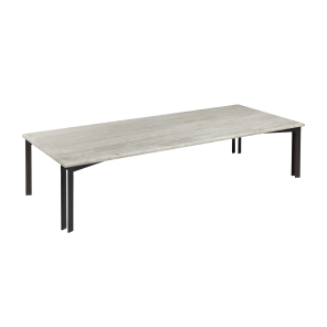 Mesa Centro Minotti com Tampo de Mármore Travertino Bege 1,80 x 0,74 x 0,38h (2)