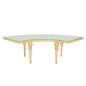 Mesa Dubai Tampo Branco - 2,55 x 0,90 x 0,80h