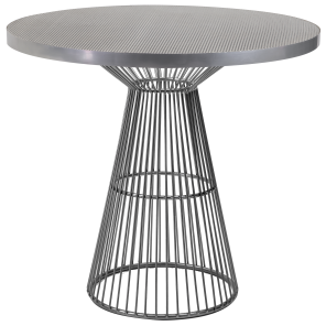 Mesa Kelly com Tampo Metalizado - 0,80m diâmetro x 0,70h