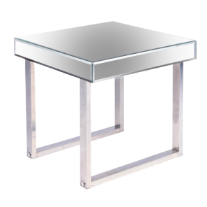 Mesa Lateral Espelho Cristal 0.65l X 0.60a X 0.65p