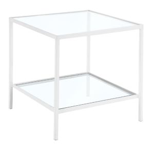 Mesa Lateral Ferro Branca 0,45 x 0,45 x 0,45 h