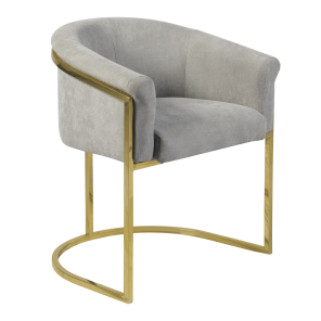 Poltrona Gucci Eros Cinza - 0,65 x 0,60 x 0,75h