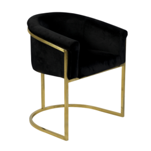 Poltrona Gucci Inca Preto - 0,65 x 0,60 x 0,75h