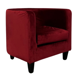 Poltrona Pat Capa Veludo Especial Bordô - 0.70l X 0.67a X 0.70p