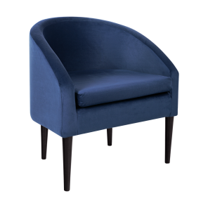 Poltrona Pepê Veludo Inca Azul 06 - 0.64l X 0.46a X 0.58p