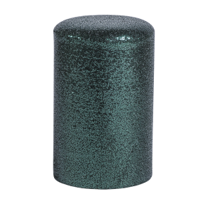 Pufe Tamborete Paetê Verde - 0,30 x 0,45h