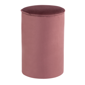 Pufe Tamborete Veludo Inca Uva - 0,30m diâmetro x 0,45h