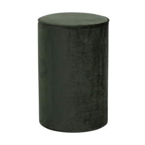 Pufe Tamborete Veludo Inca Verde - 0,30m diâmetro x 0,45h