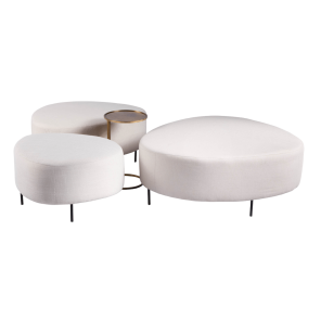 Pufes Otto Off White