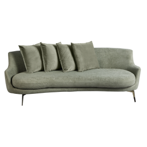 Sofá Acqua Bouclê Verde Oliva - 2,00 x 1,05 x 0,80h (3)