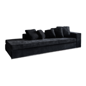 Sofá Cipriani Veludo Andorra Preto (1)