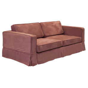 Sofá Eva com Capa Camurça Rosê - 2,00 compr. x 0,92 larg. x 0,74h