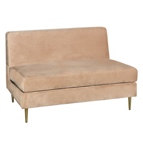 Sofá Manoela Camurça Camelo - 1,19 x 0,80 x 0,78h Módulo Reto