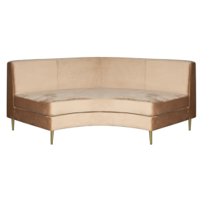 Sofá Manoela Camurça Camelo -2.13l X 0.78a X 0.80p - Módulo Curvo