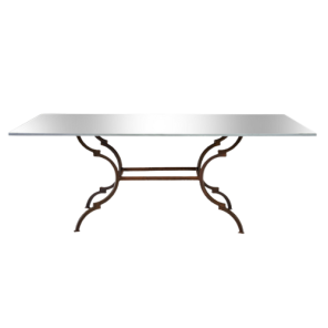 Tampo Espelho Friso Prata com Base Suva - 2,00 x 1,00 x 0,75h