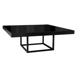 Tampo Laca com Borda e Encaixe para Vidro com Base Aresta - 2,00 x 2,00 x 0,75h