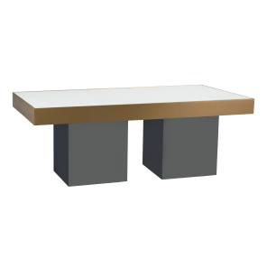 Tampo Laca com Borda e Encaixe para Vidro com Base Cubo Laca - 2,00 x 1,00 x 0,70h