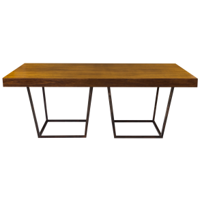 Tampo Regular Madeira Natural_2,00x1,00 com Base Trapezio_0,75x0,75x0,75h