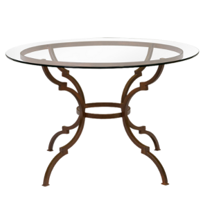 Tampo de Vidro Transparente com Base Suva - 1,20m diâmetro x 0,75h