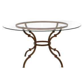 Tampo de Vidro Transparente com Base Suva - 1,60m diâmetro x 0,75h